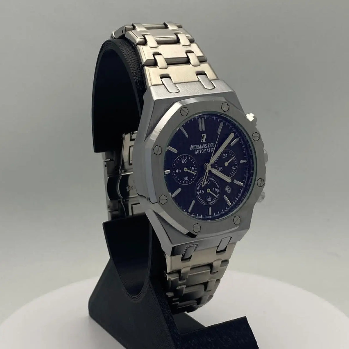 Relógio Audemar Piguet Royal Oak Chrono Preto aço - foto 2