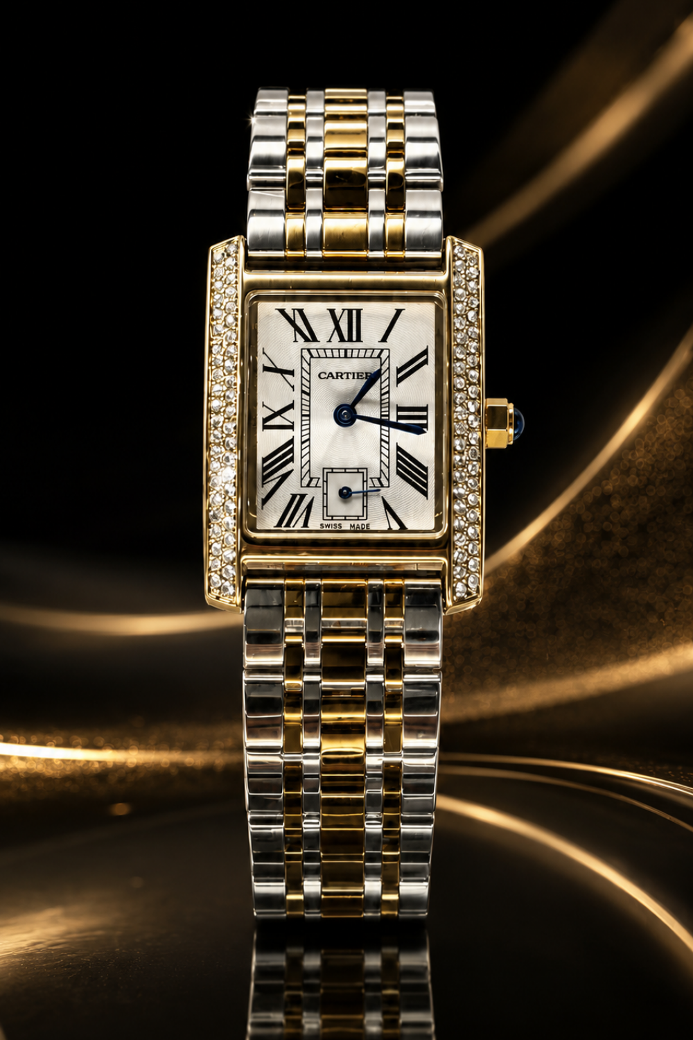 Relógio Cart Dourado e Prateado Folheado Feminino