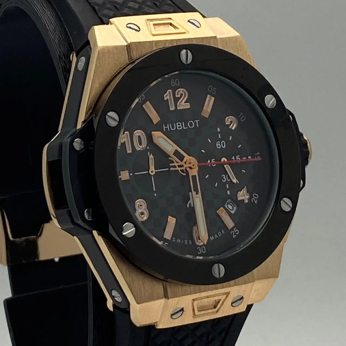 Relógio Hublo Big Bang Preto/ Dourado - foto 4